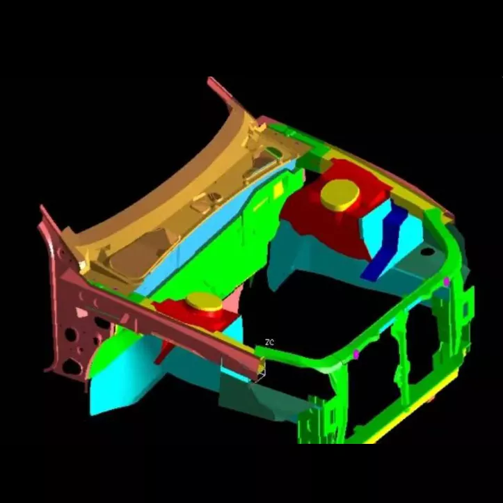Щампи за щамповане на автомобилния двигателен отсек