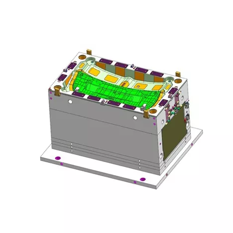 Инжекционна форма за тапицерия на задната врата на автомобила